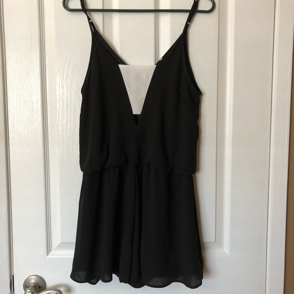 Black & white romper